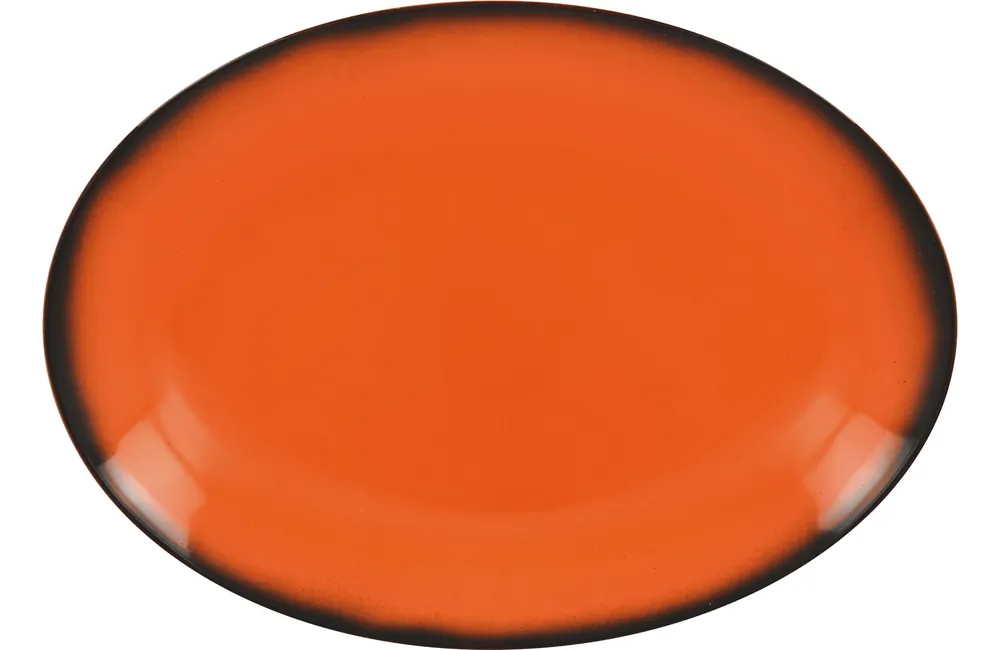 Platte oval 320 x 230 mm orange Lea Schnäppchen