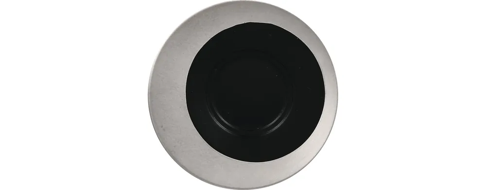 Top-Preis Untertasse 170 mm schwarz / silber