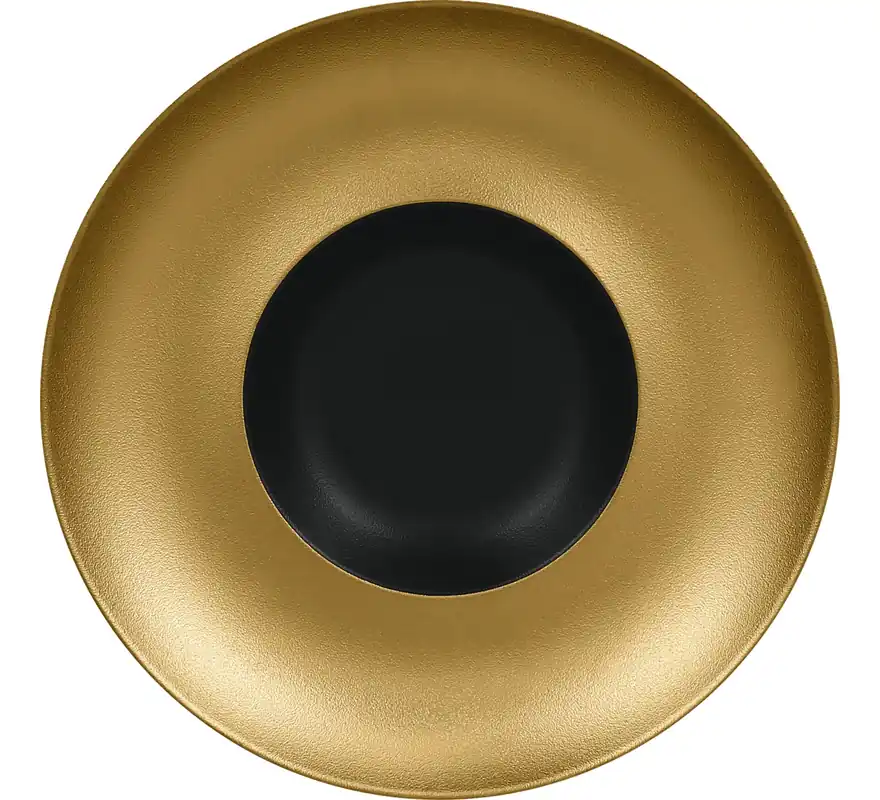Geprüft Gourmetteller tief 290 mm black-gold
