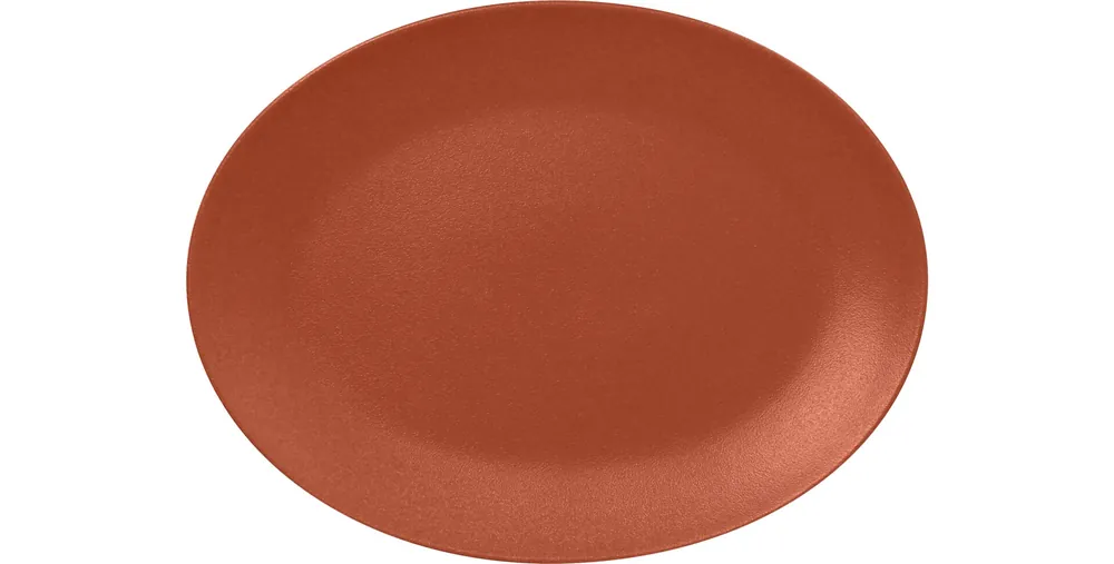 Preiswert Platte oval 360 x 270 mm terra Neofusion