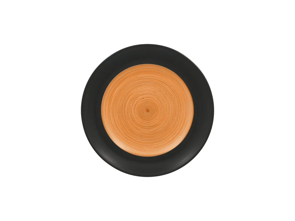 Billig Teller flach rund 240 mm chestnut-brown