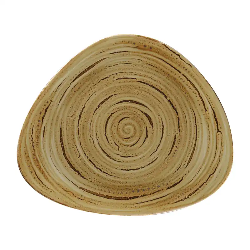 Sonderangebot Teller flach organisch 314 x 266 mm garnet beige Spot Garnet Beige