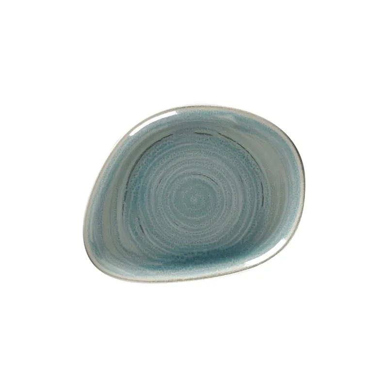 Neu Teller flach organisch 219 x 165 mm sapphire blue Spot Sapphire Blue