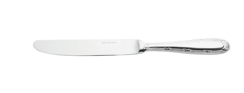 Dessertmesser Monoblock 213 mm versilbert Kreuzband Super-Preis