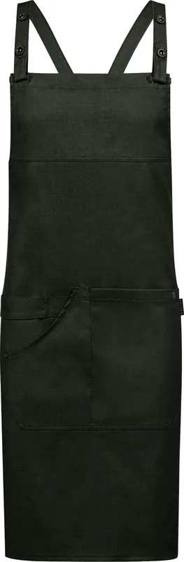Ausverkauf Latzschürze Denim-Optik grün