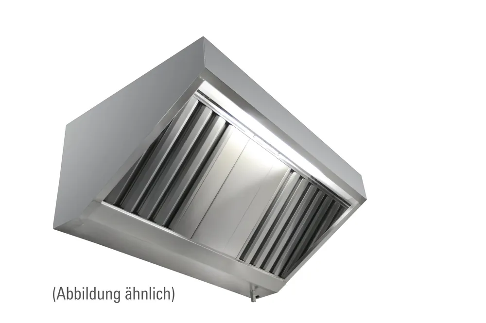 Wandhaube in Schrägform mit Ventilator und Regler, 1200 x 900 x 450 mm, Typ A Billig