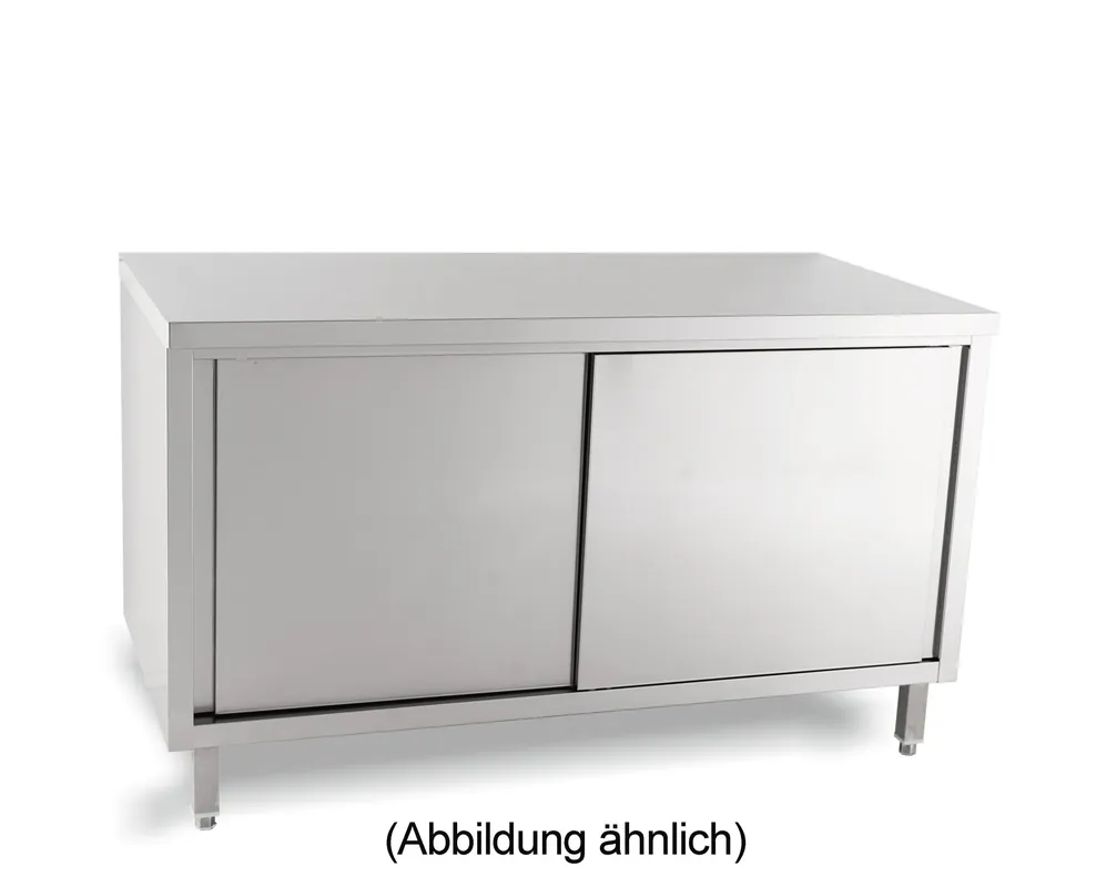 Direktkauf Arbeitsschrank mit Schiebetüren ohne Aufkantung 1800 x 700 x 850 mm