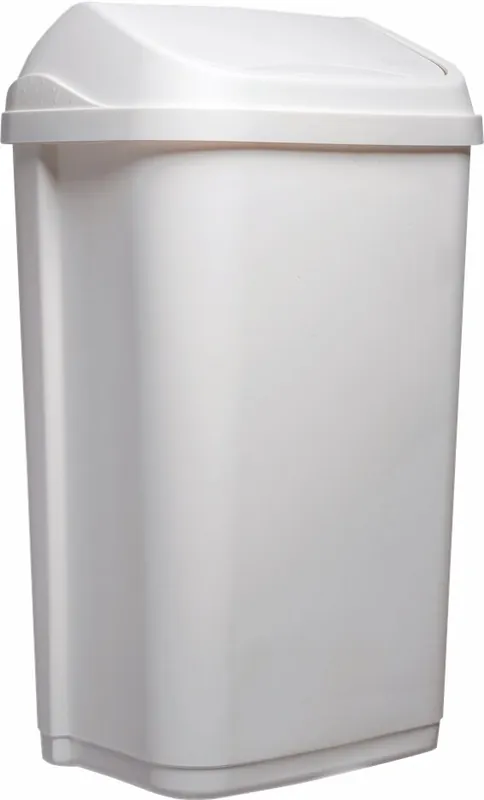 Preisreduziert Schwingdeckeleimer 25 l eckig / weiß 346 x 278 x 511 mm