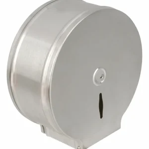 Bestpreis Toilettenpapier-Spender für 400 m Rolle Edelstahl matt 286 x 117 x 286 mm