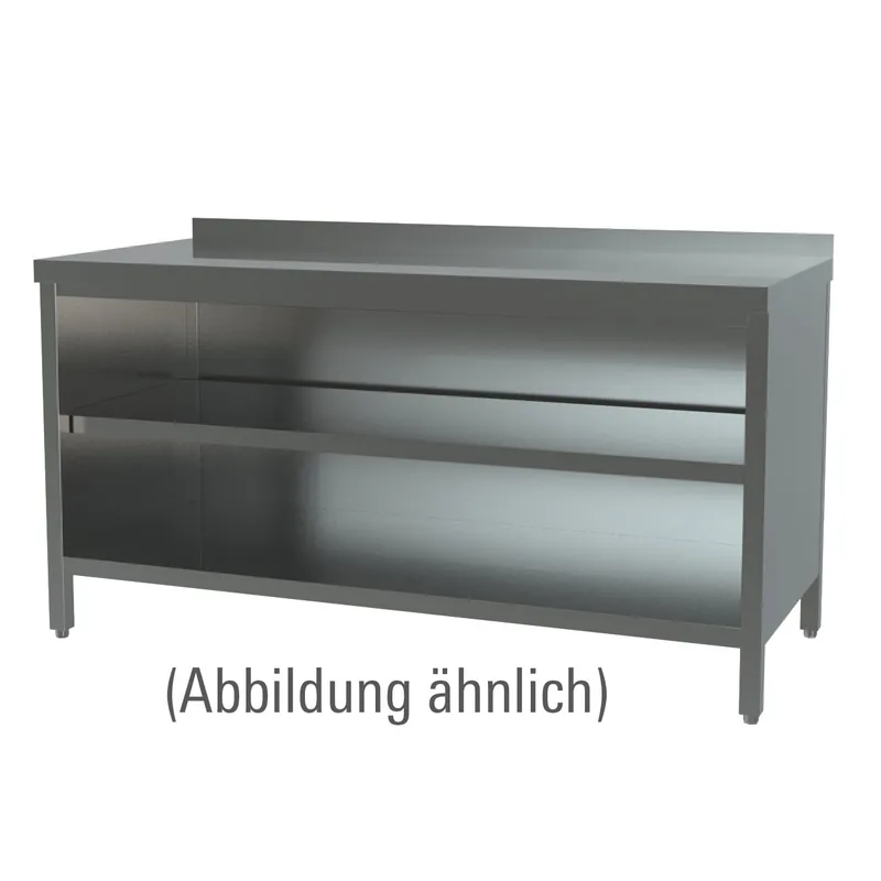 Direkt Vom Hersteller Arbeitsschrank offen mit 50 mm Aufkantung 1100 x 700 x 850 mm