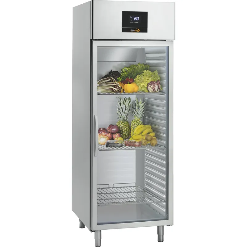 Direkt Vom Hersteller Kühlschrank mit Glastür 700 l GN 2/1, 1 Tür