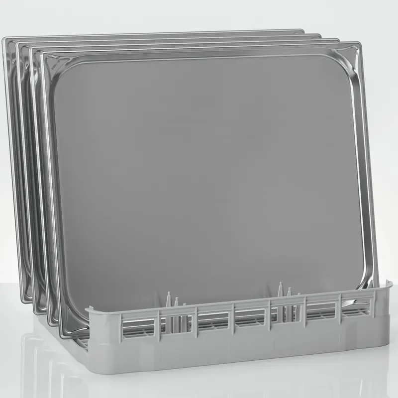 Bleche- / Tablettkorb Größe XL / 10/12 Reihen / Kunststoff / 600 x 500 x 120 mm Schnäppchen