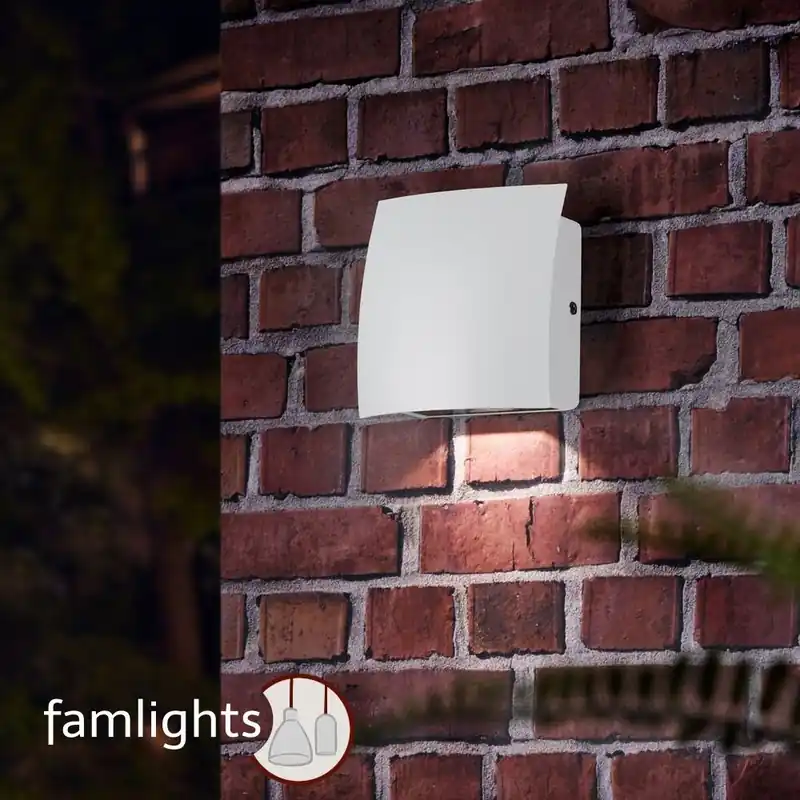 Heißes Angebot famlights | LED Außenwandleuchte Lars aus Aluminium