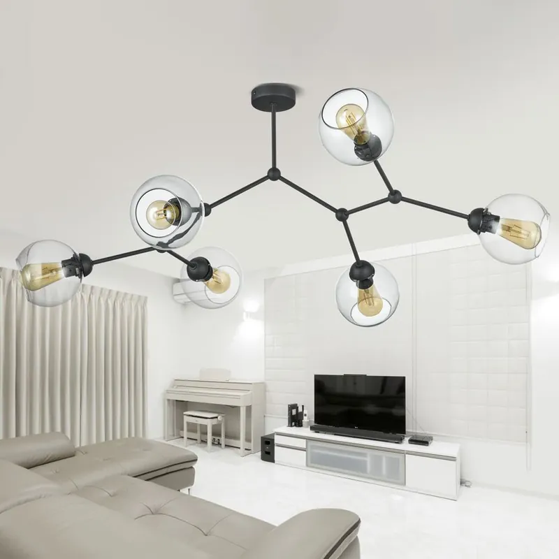 famlights | Deckenleuchte Jannis in Schwarz E27 Begrenztes Angebot