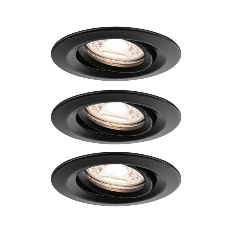 Meistverkauft LED Einbaustrahler Nova Mini Coin in Schwarz-matt 3x 4W