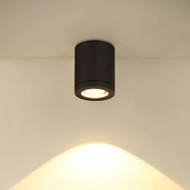 Neu LED Deckenaufbauleuchte Enola Oculus in Anthrazit 11W 1000lm IP65