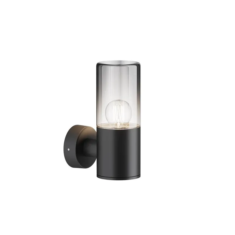 Wandleuchte Amas in Graphit und Schwarz-transparent E27 IP54 Online Kaufen