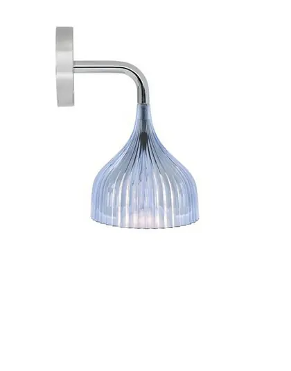 E' Wandleuchte Hell Blau - Kartell Zertifiziert