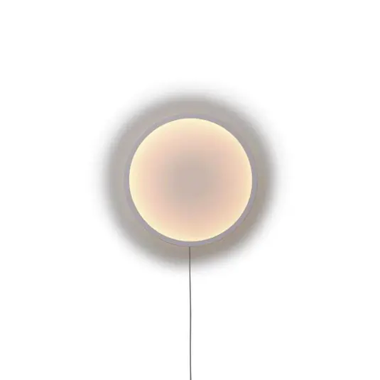 Calm Wandleuchte Ø50 Touch Dim White/Black - Muuto Finale Aktion