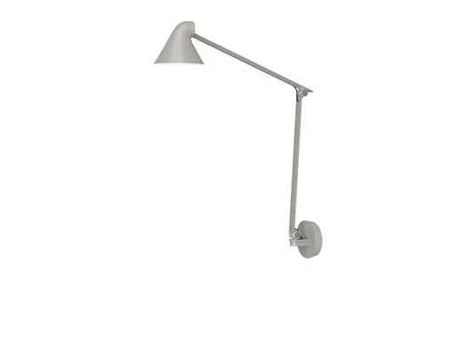 Aktuell NJP Box HW Long LED-Wandleuchte, 2700K, grau - Louis Poulsen