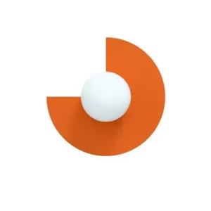 Letzte Chance Candy Big Circle 270 S Wandleuchte, orange - Swedish Ninja