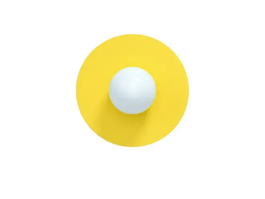Candy Big Circle 360 S Wandleuchte, gelb - Swedish Ninja Meistverkauft