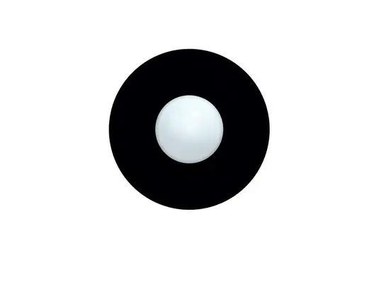 Candy Big Circle 360 S Wandleuchte, schwarz - Swedish Ninja Echt