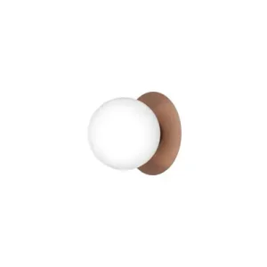 Außen-Wandleuchte Liila, bronze/opal, Ø 16,5cm, IP54 - Nuura Günstig