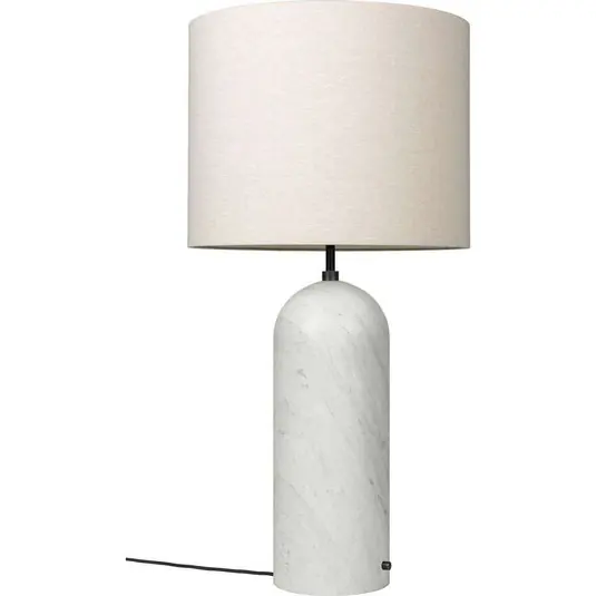 Preisknaller Gravity XL Low Stehleuchte White Marble/Canvas - GUBI