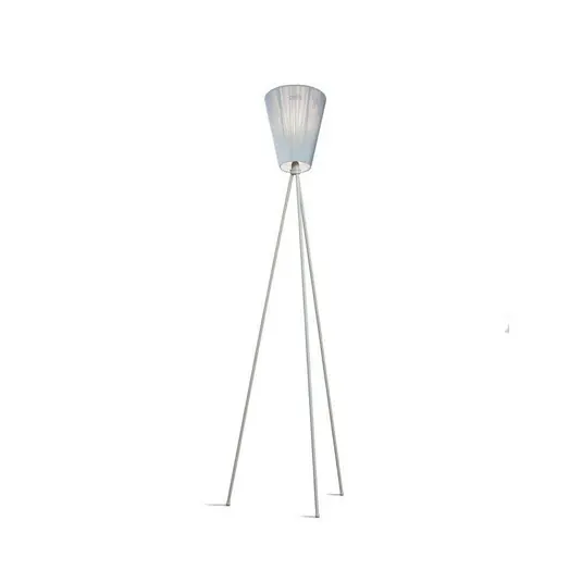 Billig Oslo Wood Stehleuchte Light Grey/Hellblau - Northern