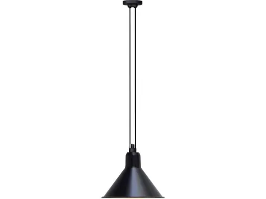 Wochenendangebot 322 L Pendelleuchte Konisch Schwarz/Kupfer - Lampe Gras