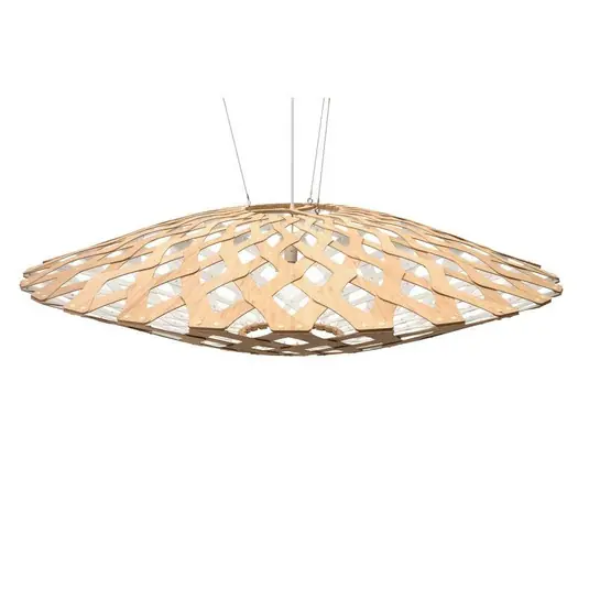 Geprüft Flax Pendelleuchte Ø150 Weiß 1 Seite - David Trubridge