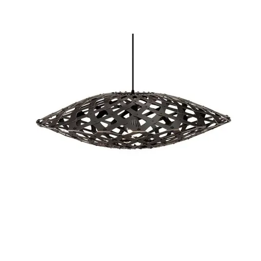 Flax Pendelleuchte Ø80 Schwarz 2 Seiten - David Trubridge Neu Im Sortiment