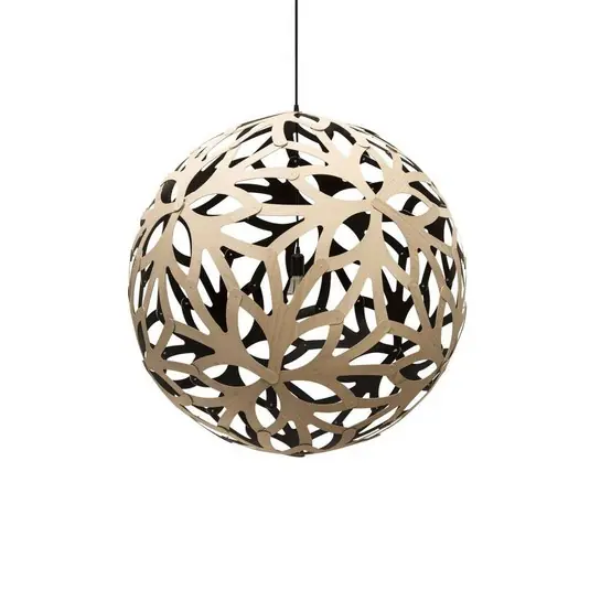 Knallerangebot Floral Pendelleuchte Ø100 Schwarz 1 Seite - David Trubridge