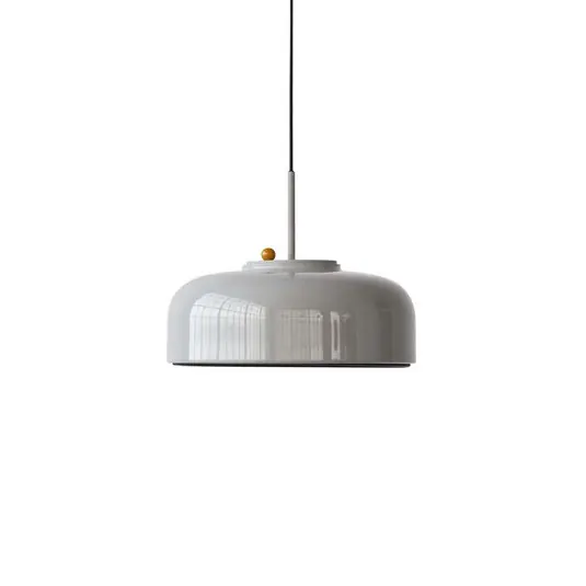 Nur Für Kurze Zeit Podgy Pendelleuchte, grau/gelb, Ø 42 cm