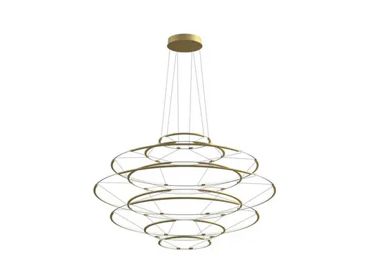 Rabatt Drop 9 Pendelleuchte Satin Gold - Nemo Lighting