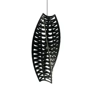 Toru Pendelleuchte Medium 2 Sides Black - David Trubridge Finale Aktion
