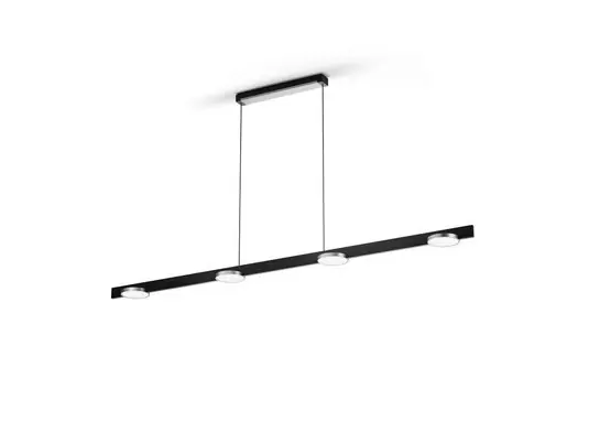 Nur Für Kurze Zeit Inlay S1800 Linear Pendelleuchte, schwarz/silber - Light-Point
