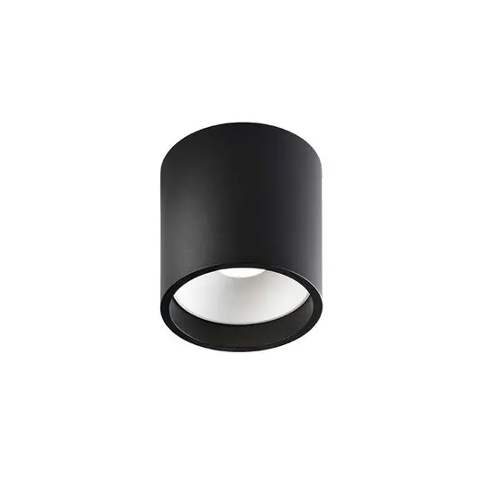 Solo 1 Round Deckenlampe, schwarz/weiß, Ø 8 cm - LIGHT-POINT Wochenendangebot