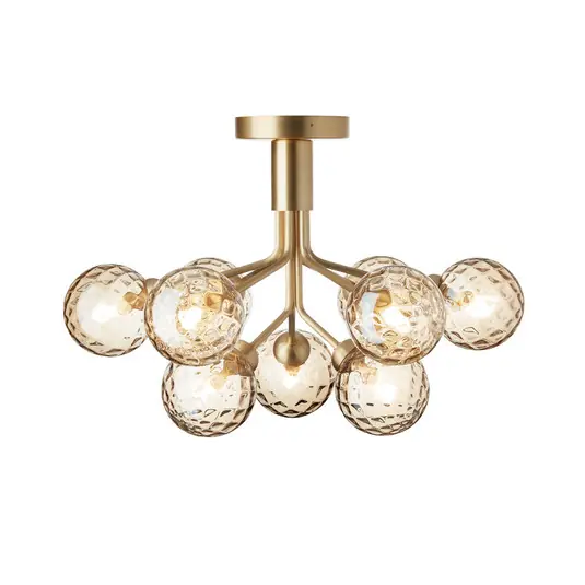 Apiales 9 Deckenlampe, messing/gold, Ø 60 cm, 9-flg.- Nuura Neue Ware