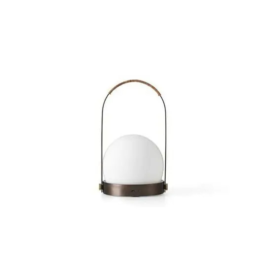 Carrie LED-Akkulampe, bronze, USB, IP44 - Audo Geprüft