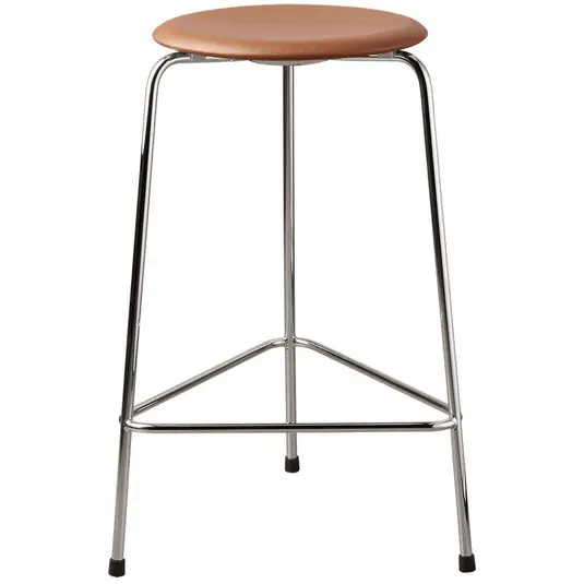Aktuell High Dot™ Stool Chrome/Walnut - Fritz Hansen