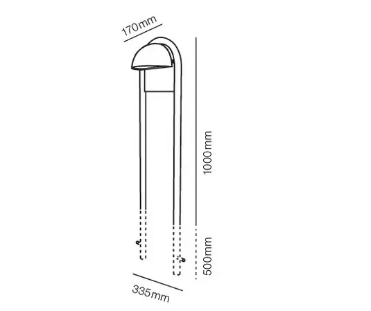 Sonderangebot Rørhat Stand 1000mm Verzinkt - LIGHT-POINT
