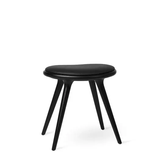 Low Stool H47 Black Beech - Mater Billig