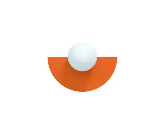 Candy Big Circle 180 S Wandleuchte, orange - Swedish Ninja Top-Seller