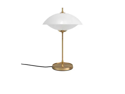 Clam Tischleuchte Opal/Brass - Fritz Hansen Markenprodukt