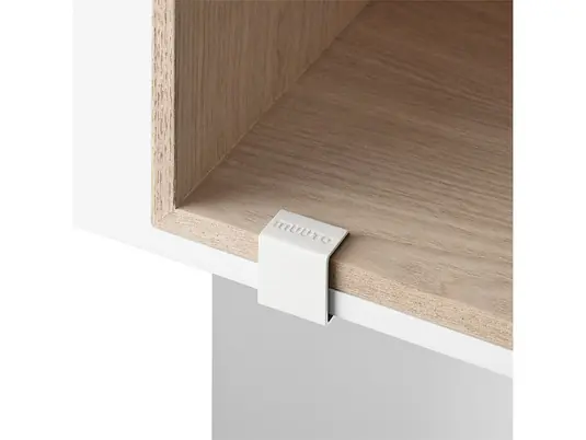 Markenprodukt Mini Stacked Storage System Clips 1 Stück weiß - Muuto