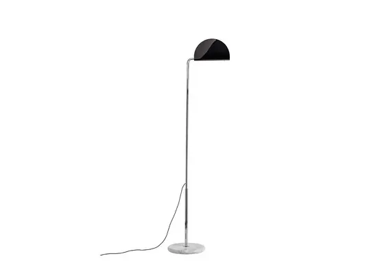 Geprüft Mezzaluna Stehleuchte White Marble/Black - DCW