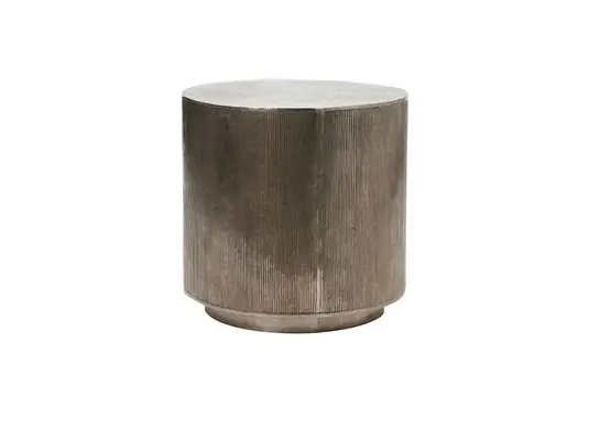 Rota Sofa-Tisch H50 Ø50 Brushed Silver - House Doctor Zertifiziert