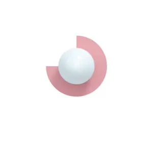 Candy Little Circle 270 S Wandlampe, pink - Swedish Ninja Nur Für Kurze Zeit